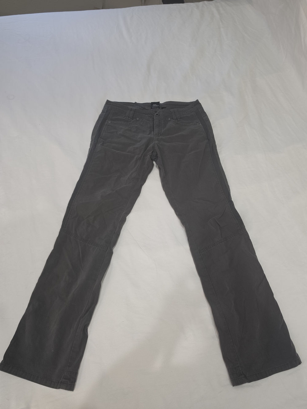 KUHL Kontra Straight Leg Hiking Pants Olive Green Women Size 8 Regular 31 Inseam